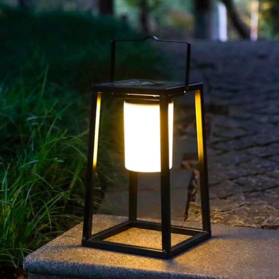Solar Lamp - فانوس شمسي خارجي محمول بحجم 5