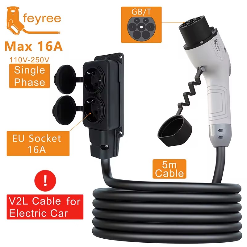 Outdoor Power Station - كابل تفريغ الطاقة Feyree V2L مع