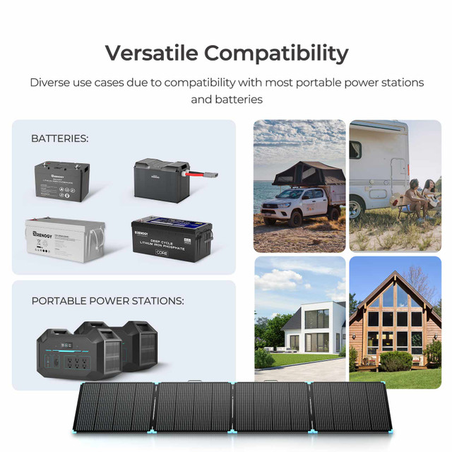 حقيبة شمسية محمولة خفيفة الوزن - مراجعة Solar Panel 200W وسعره