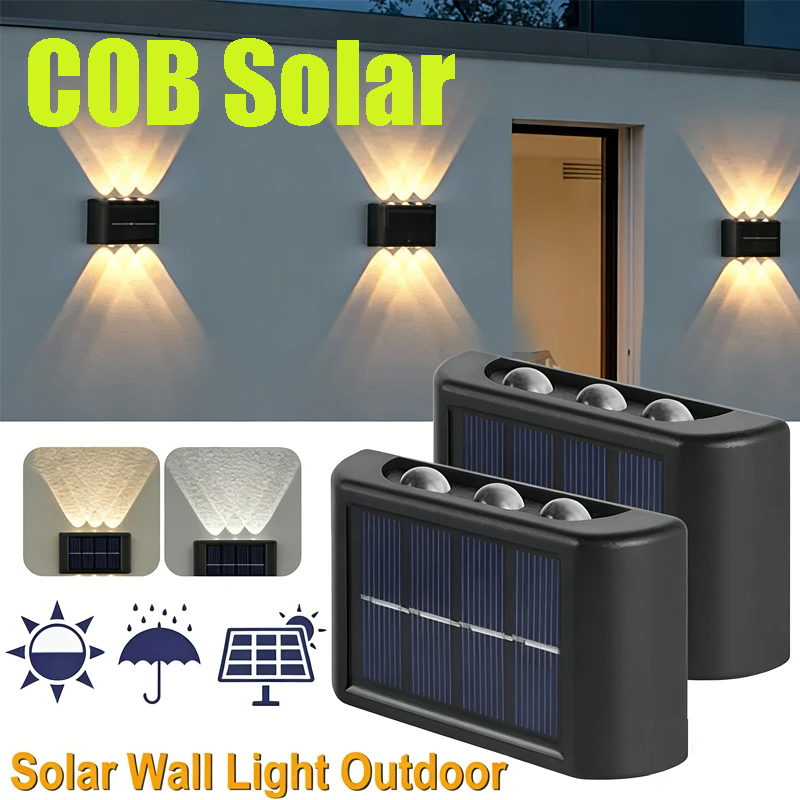 مصباح جداري شمسي COB مقاوم للم - مراجعة Solar Lamp وسعره