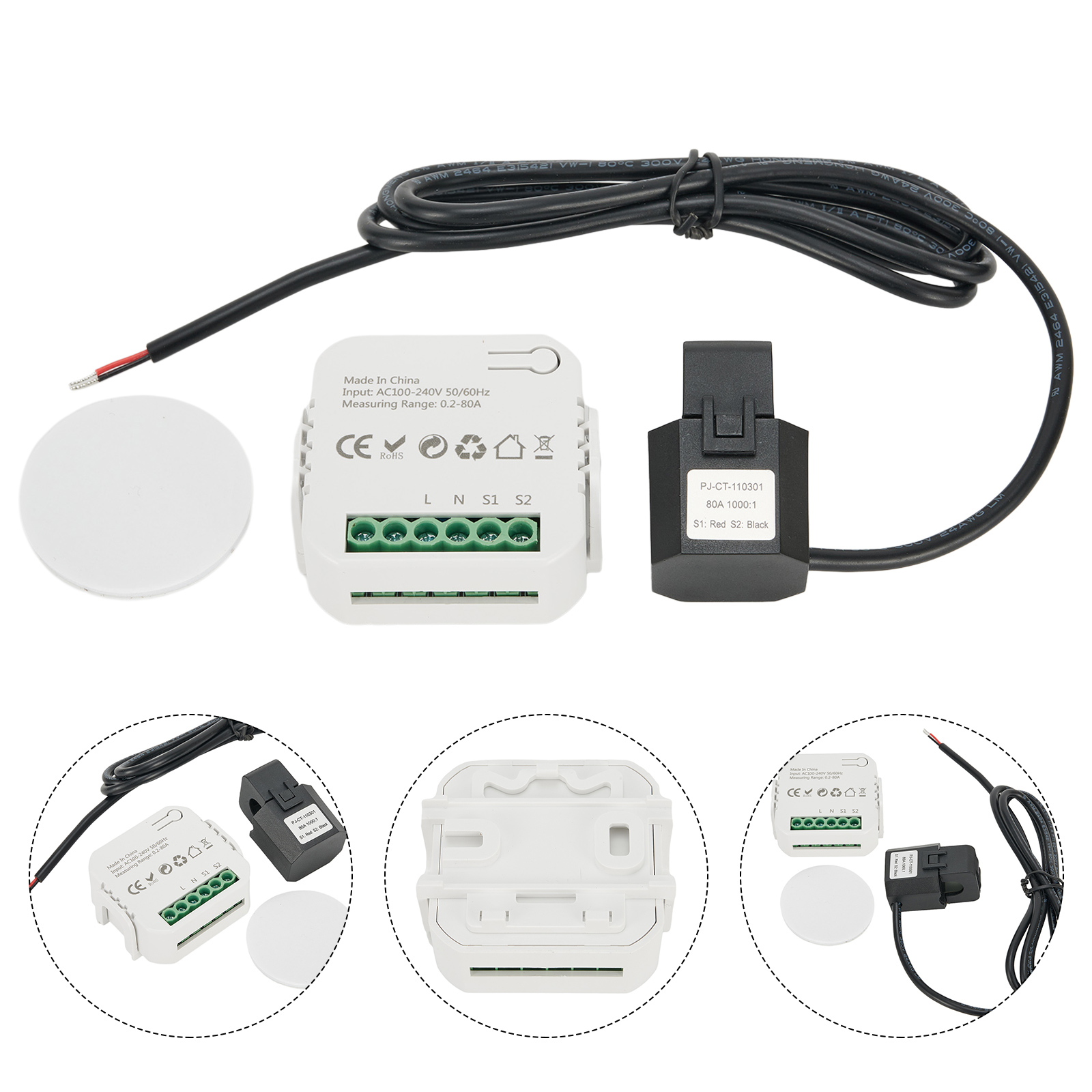 عداد طاقة واي فاي 80 أمبير من  - مراجعة Energy Monitor Meter وسعره