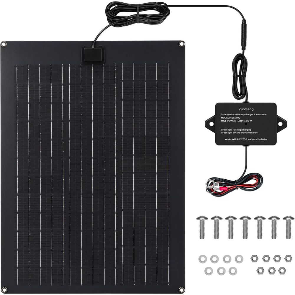 شاحن بطارية شمسي، طقم لوحة شمس - مراجعة Solar Panel وسعره
