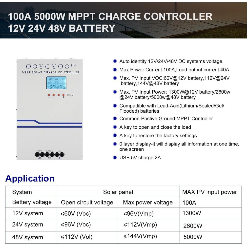 منظم شحن شمسي MPPT بقوة 100 أم - مراجعة Charge Controller Solar وسعره